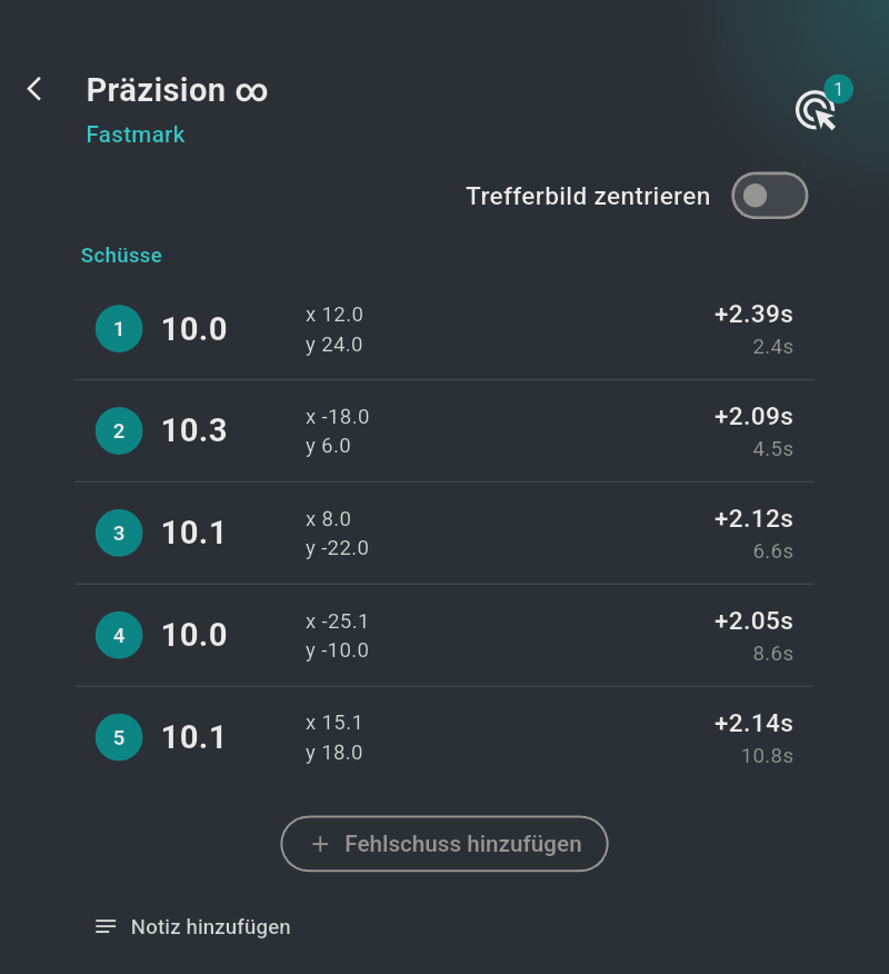 Die Trefferliste