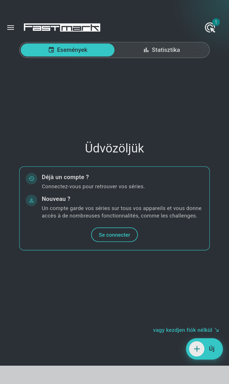 Első indítás
