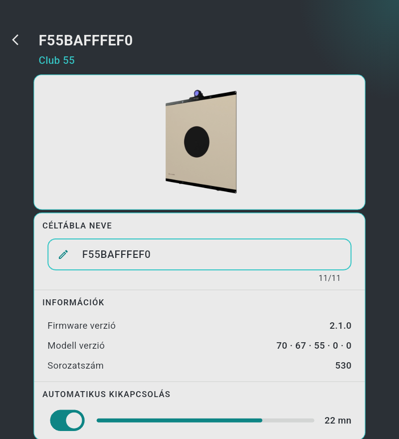 A céltábla oldala