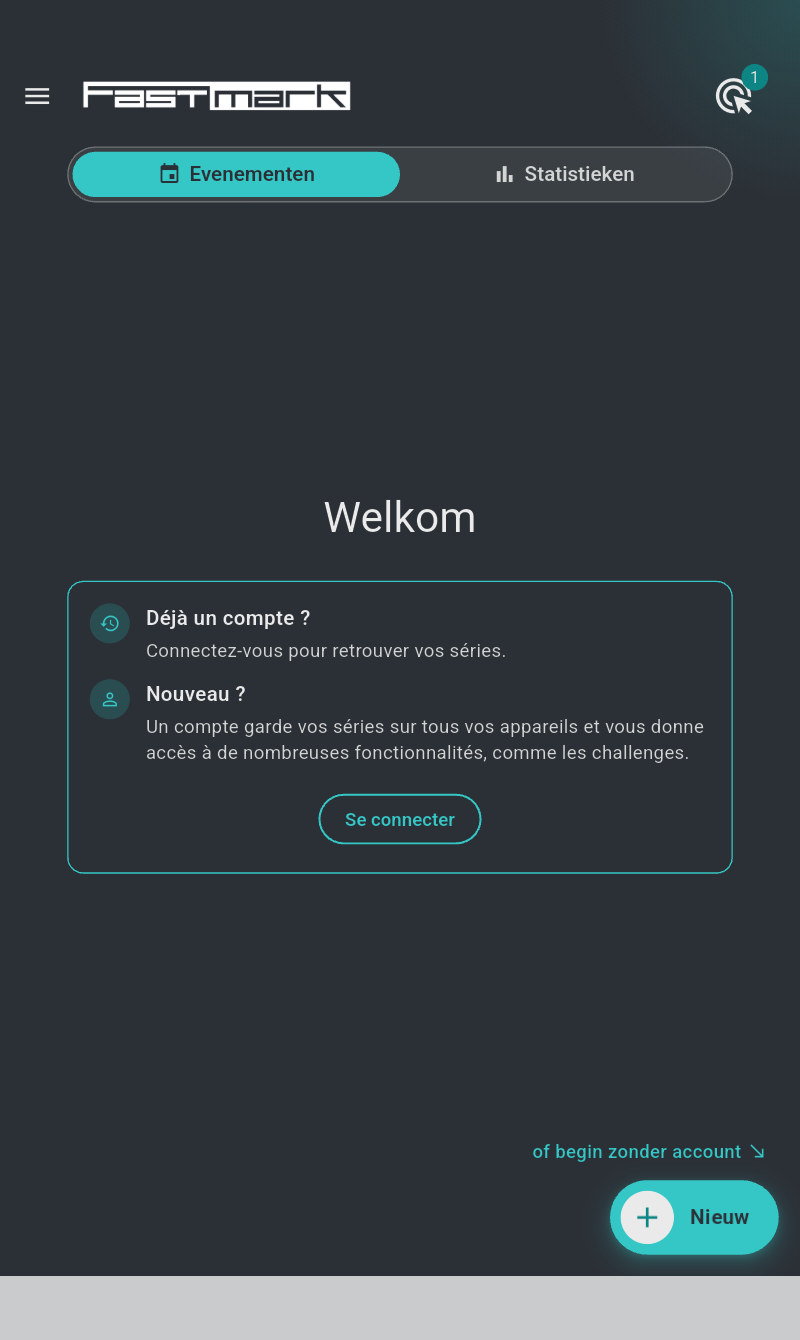 Eerste start