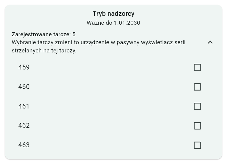 Karta Tryb nadzorcy na stronie Użytkownik